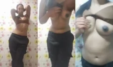Desi Slim Girl Shows her Boobs